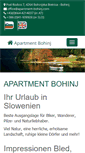 Mobile Screenshot of apartment-bohinj.com